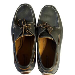 Timberland Mens 11.5M Leather Boat Shoes Smart Comfort Casual Gray